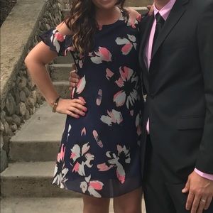 Super cute navy and pink dress. Size 8